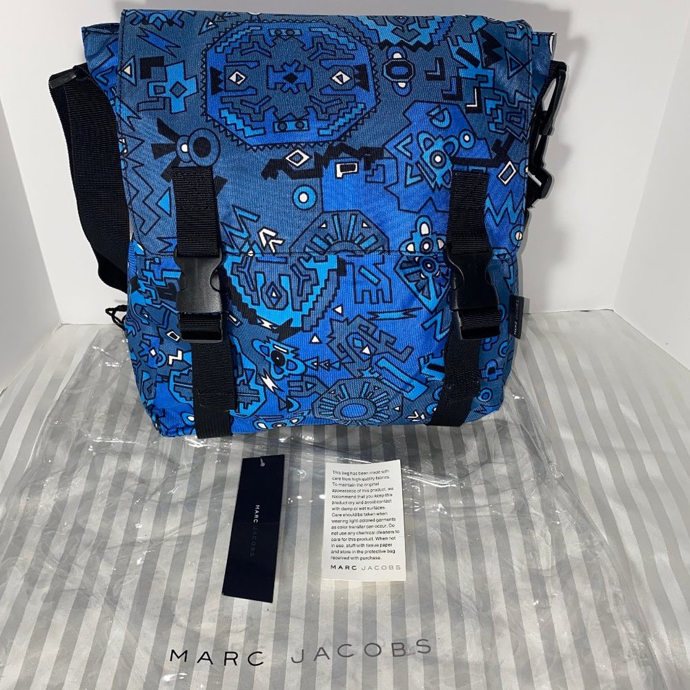 New Rare Marc Jacobs Messenger Cross body Canvas Bag